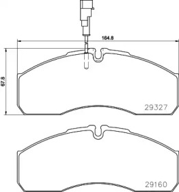 HELLA PAGID 8db355020711 -  Комплект тормозных колодок, дисковый тормоз